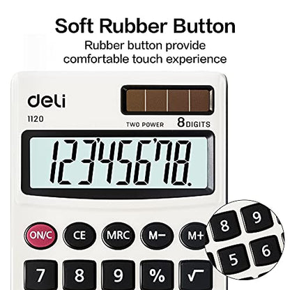 Deli 4.7" E1120 Standard Function LCD Office Calculator