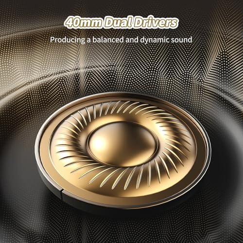KVIDIO WH201A Bluetooth Headphones Over Ear 65 Hours Playtime