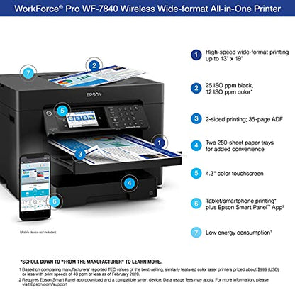 Epson 13 x 19 WF-7840 5760 x 1440 All-in-One Printer
