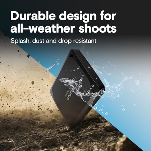 Crucial 4TB CT4000X10PROSSD902 SSD Portable External Drive USB-C 2100MB/s Read 2000MB/s Write