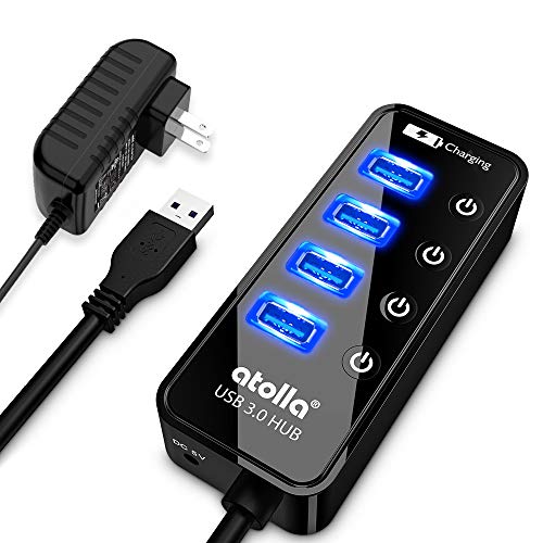 atolla 4-Port USB Hub CH-204U3-K USB 3.0 5Gbps Plastic