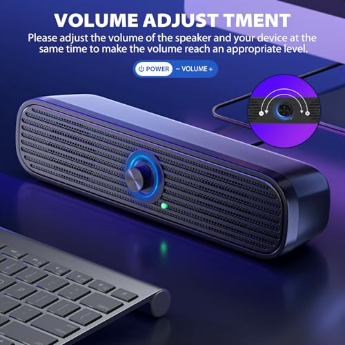 1Mii 26cm ST-18 Stereo Multimedia Speakers with Touch Control, Auxiliary and USB Connectivity