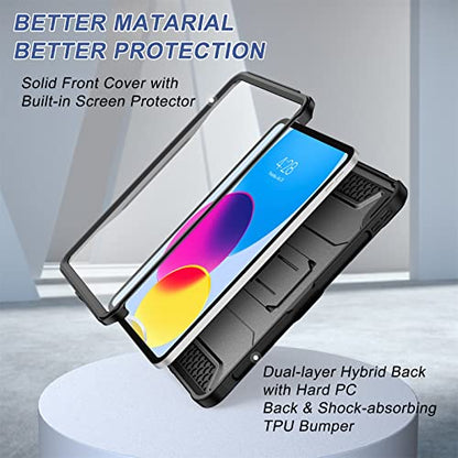 Soke Black Case for iPad 11th Gen (A16) 11-Inch & 10th Gen 10.9-Inch