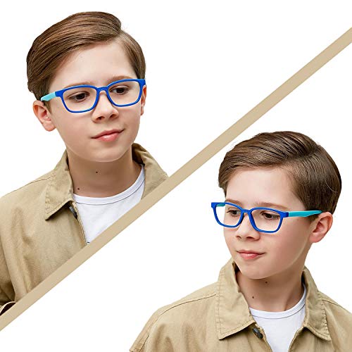 Okany 3 Count AUS903H&Blue&T Blue Light Blocking Glasses for Kids