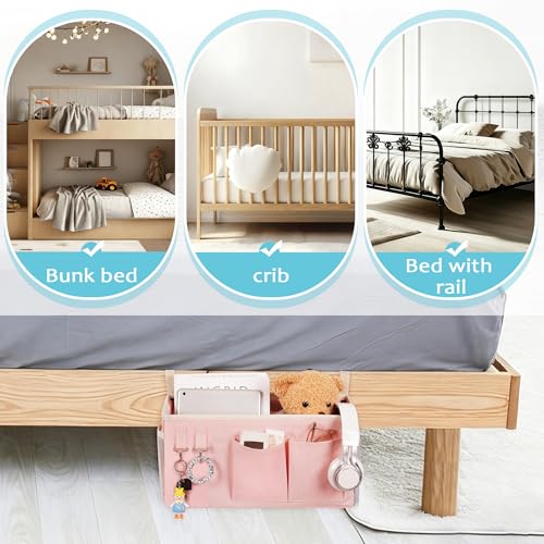 Loghot 37x12x20cm ASDF1221 Bedside Storage Caddy Hanging Organizer