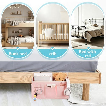 Loghot 37x12x20cm ASDF1221 Bedside Storage Caddy Hanging Organizer