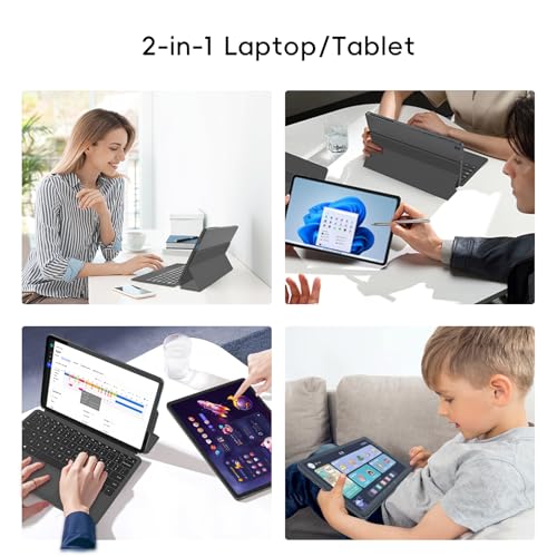 QAZIPO 12GB RAM JPK10 2000x1200 60Hz LCD 2-in-1 Laptop/Tablet