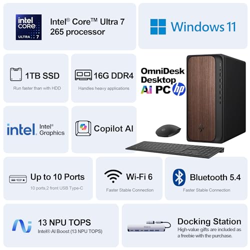 HP 16x14x12 inches M03-0000 3840x2160 Computer Tower