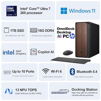 HP 16x14x12 inches M03-0000 3840x2160 Computer Tower