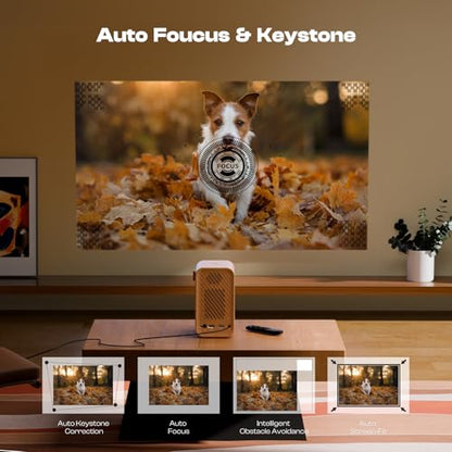 Caydo P1 Portable Projector P-004W 1280x720 4K Maximum 100" Display LED