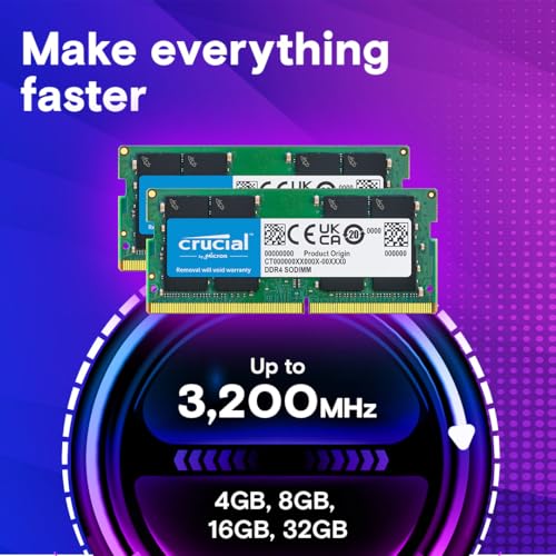 Crucial 32GB CT2K16G4SFRA32A DDR4 SO-DIMM 3200MHz CL22 Memory