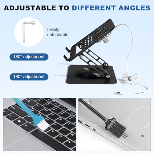 GcwJovialite 10-17.3 Inch WCY-LP-005 Active Cooling Laptop Stand with Dual Fans