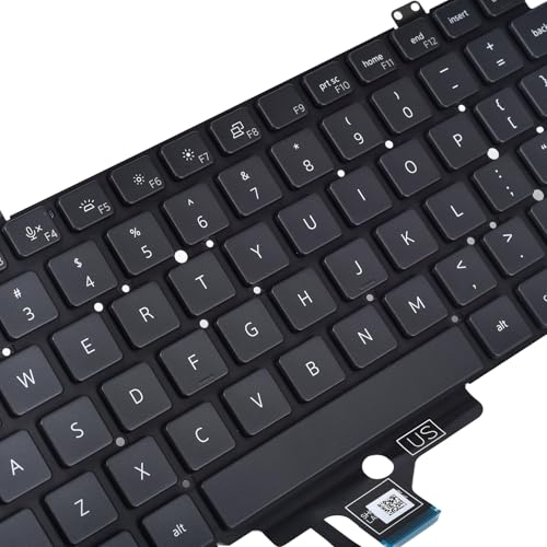 KBRPARTS 84 Keys USB Powered Flexible Keyboard for Dell Latitude 5420 5421 5430 5431 5440 5450 7420 7430 7520 7530 and Precision 3470 3480 3490 Models - Grey