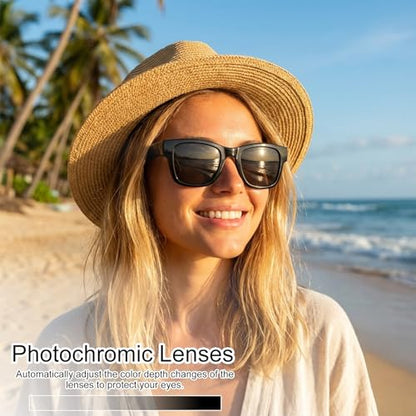 XOOMEER 1.5" B0G4M9ZM1P AI Smart Glasses - Translation, Bluetooth - Classic Plastic