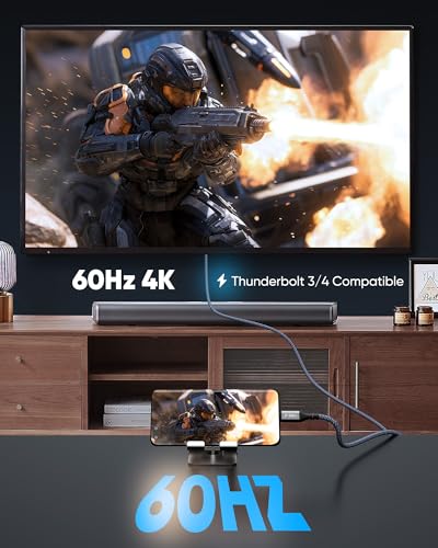 Highwings 6 Feet USB C to HDMI Cable, 4K Resolution, 60Hz Refresh Rate, Male-to-Male, Cable Type: USB C to HDMI