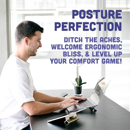 Steepy 5.5 x 1.96 x 1.18 inches Steepy Classic Adjustable Laptop Stand - Plastic - Portable - Midnight Matte - Universal Compatibility