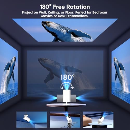 YINCODI Portable Projector X5-ATV 1920x1080 60Hz LCD Projector