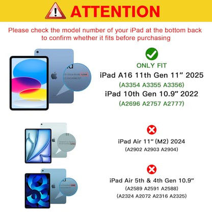 ProCase 2 Count Tempered Glass Screen Protector for iPad A16 11 Inch/10th Generation