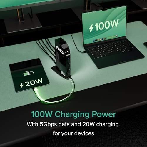 Plugable 13-in-1 USB-C Docking Station UD-ULTCDL 4K HDMI 30Hz Docking Station