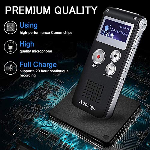 Aomago 64GB L169 USB Digital Voice Recorder