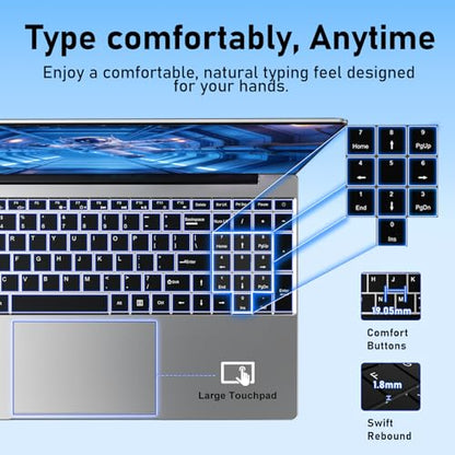 NIAKUN 15.6 Inch Intel Pentium 4425Y 1920 x 1080 Laptop LCD