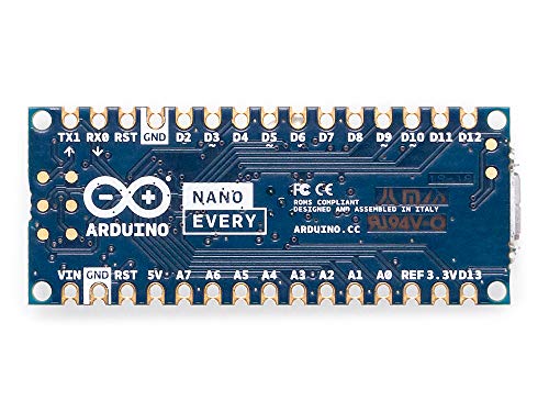 Arduino Nano Every ABX00028-A Cortex Microcontroller 48KB Flash 6KB SRAM 20 Digital I/O Pins USB-C