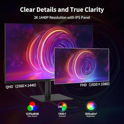 KTC 27 Inch H27T27 QHD 2560x1440 100Hz IPS Monitor