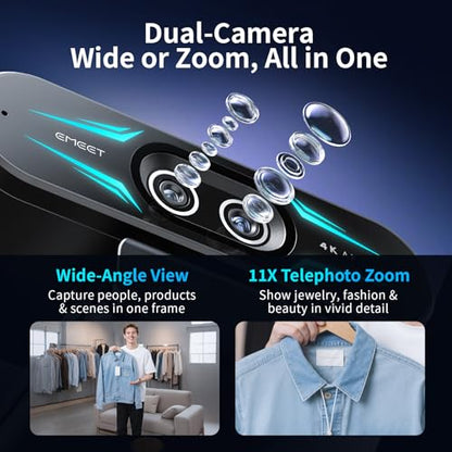 EMEET C60E 4K Webcam Model E3402 USB Connectivity