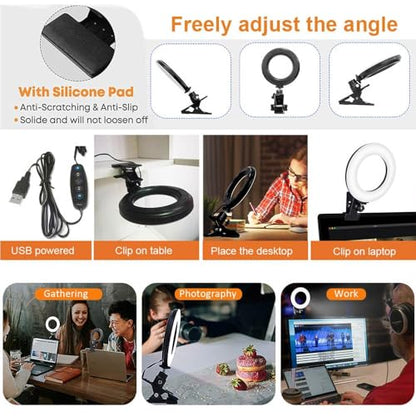 Selfila 5 Inch Ring Light Model: Ring Lights USB Powered Dimmable LED