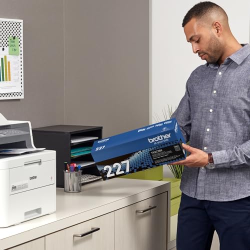 Brother Genuine TN-227BK High Yield Black Toner Cartridge 3000 Pages Laser Printer Toner