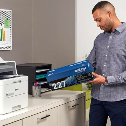 Brother Genuine TN-227BK High Yield Black Toner Cartridge 3000 Pages Laser Printer Toner