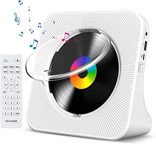 Gueray 7.44" KC906 Bluetooth CD Player 1 Disc WAV Home Audio