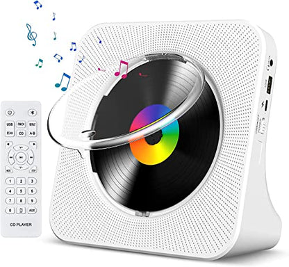 Gueray 7.44" KC906 Bluetooth CD Player 1 Disc WAV Home Audio