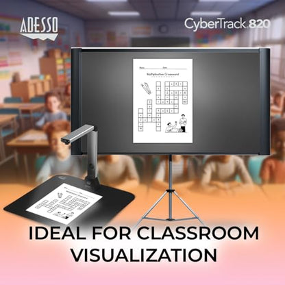 Adesso CyberTrack 8 Megapixel Document Camera Scanner 3264 Optical Sensor