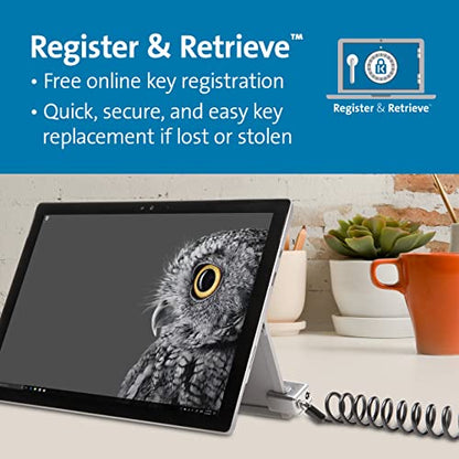 Kensington Portable Keyed Cable Lock K68138WW Surface Pro and Surface Go Security System