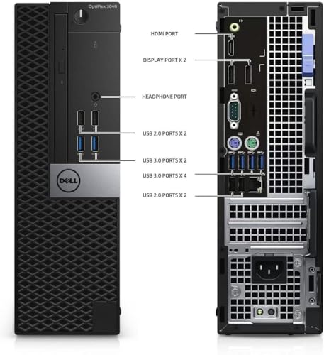 Dell OptiPlex 5040 SFF Computer Tower, Intel Core i5-6500T, 8GB RAM, 256GB SSD, 1920x1080, Windows 11 Pro