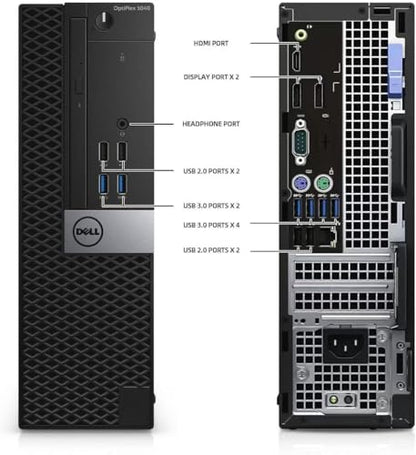 Dell OptiPlex 5040 SFF Computer Tower, Intel Core i5-6500T, 8GB RAM, 256GB SSD, 1920x1080, Windows 11 Pro
