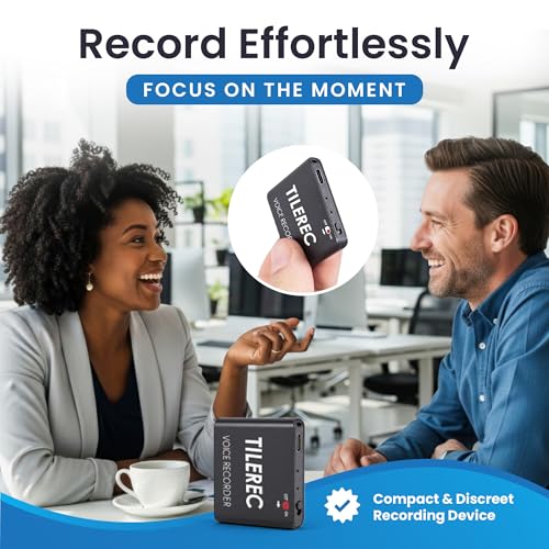 attodigit@l 1.6 Inch TileRec Audio Recorder Digital 64 GB MP3 USB 3.1