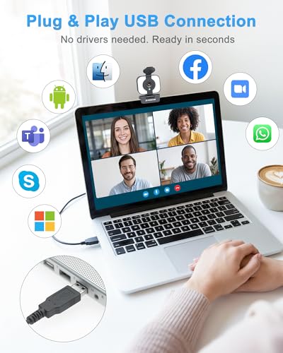 Atatat 1 Count DS04 2K Webcam USB Compact Webcam
