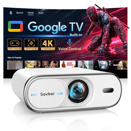 Sovboi E30Max Portable Projector 1080P 4K Support LCD Projector 35000 Lumen