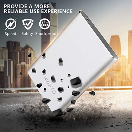 HWAYO 1TB Portable External Hard Drive HWHD3.1-4COL730 USB 3.0/3.1 Connectivity
