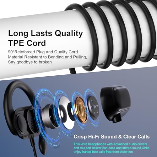 AIAUXAI AlAUXAI00235 Open Ear USB C Headphones Wired with Protective Case