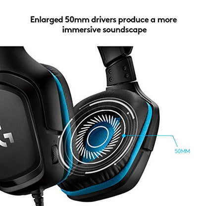 Logitech G 1.2 Pounds 981-000769 DTS:X 7.1 Surround Sound Wired PC Headset
