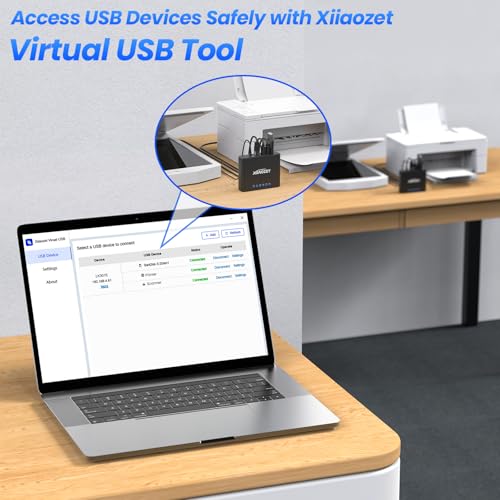 Xiiaozet 3.54 x 2.76 x 0.98 LK301E USB Device Server 3-Port IP Sharing Hub