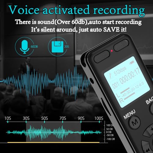 Aiworth 72GB Digital Voice Recorder Model E36 MP3 Audio Playback USB 2.0
