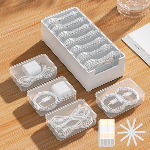 Keqeeo 9.45in x 4.33in Model LO96 Indoor Cable Organizer Box Set