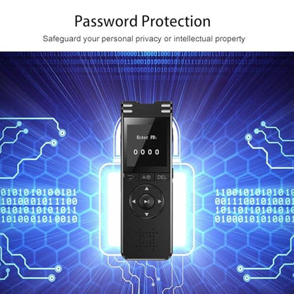 arungo 128GB ZD70 1.44 Inches Digital Voice Recorder Dictaphone Device