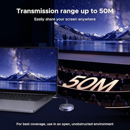 UGREEN 1080P HDMI Receiver and USB C Transmitter, 60Hz, Wireless, Compact Design
