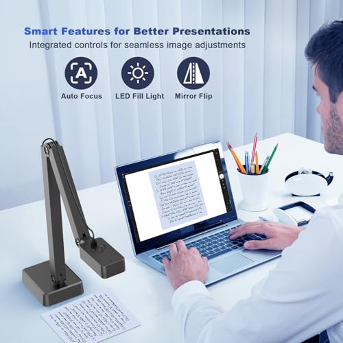 enjfeocy Document Camera EN-P08(03250) 4K 8MP USB