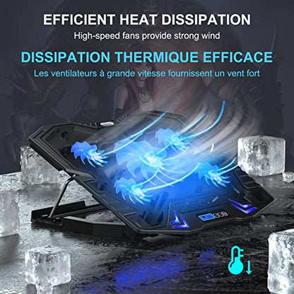 TopMate C5 13.78in Laptop Cooling Pad with 5 Fans